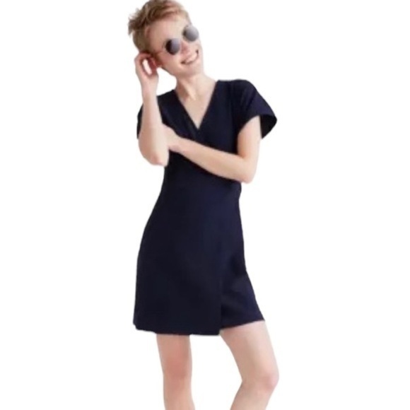 Madewell Cross-Front Flutter-Sleeve Mini Dress - Picture 3 of 8